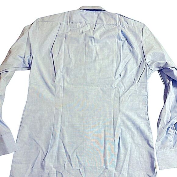 Vintage Textilia Italian pale blue dress  shirt Size 15.5 NWT - Picture 5 of 8